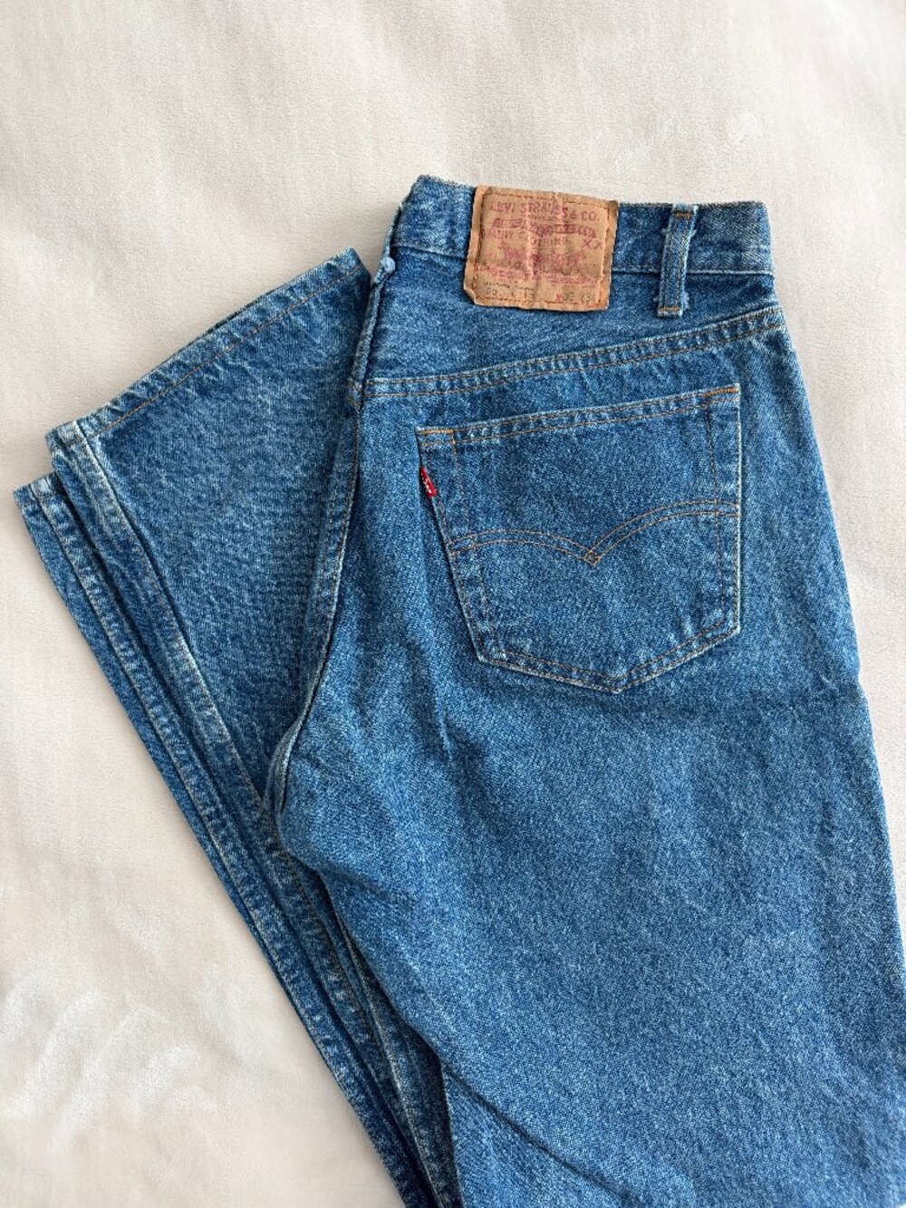 Vintage 90s Levis 501-0113 Jeans Mens 33x34 Made in USA Blue Straight Leg